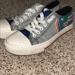 Glitter Florida gator shoes perfect for football season